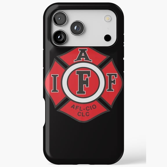American Made Firefighter IAFF Union Pride H1351 Slim Protective Case for iPhone 17 16 15 14 13 12 11 Pro Max