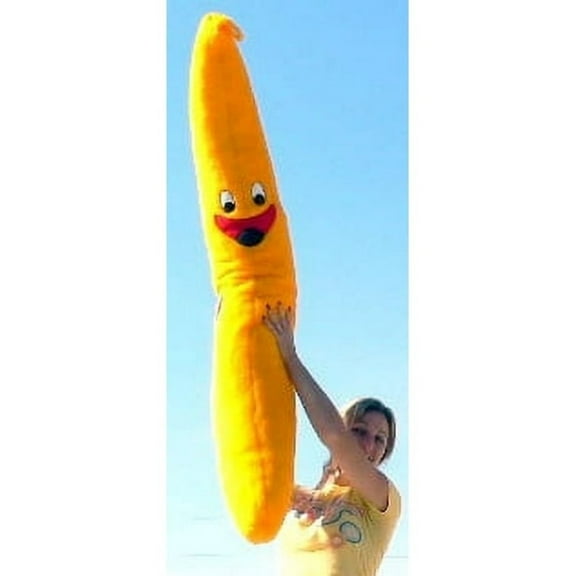 American Made Giant Stuffed Banana 5 Feet Tall Big Plush Fruit Soft Plush