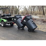 American-Made Premium Single Can Receiver Mounted Garbage Hook with Can Coupler - by Garbage Commander
