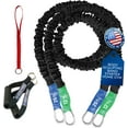 thumbnail image 1 of American Made Resistance Band Home Gym Starter Set - 2 Compact Stackable Resistnace Bands for Men and Women, Travel Friendly-by FitCord - (12 lbs/ 25 lbs), 1 of 6