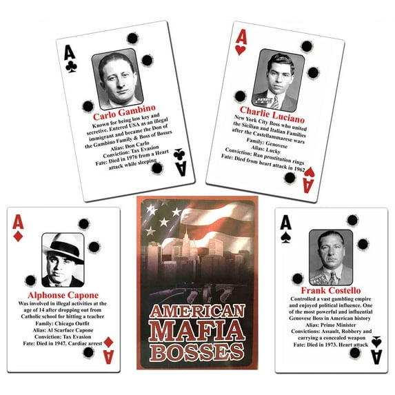 American Mafia Bosses Poker Playing Card Deck