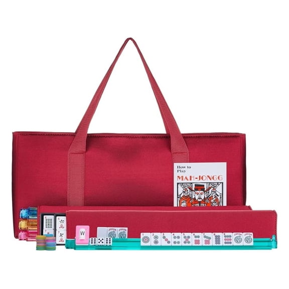 American Mah Jongg Complete Set, 166 Tiles with All in Combo Rack with Soft Bag