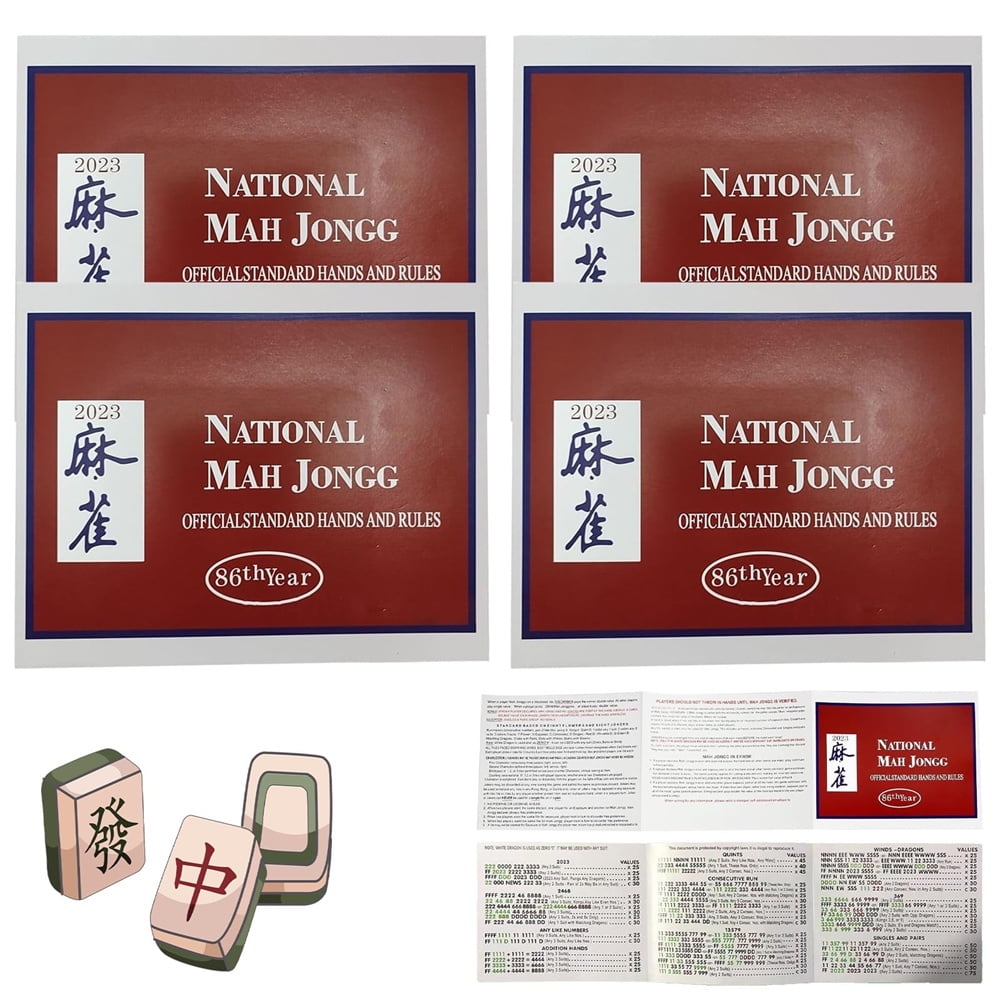 American Mahjong Cards 2023/2024 Large Print, Mahjong Poker Cards