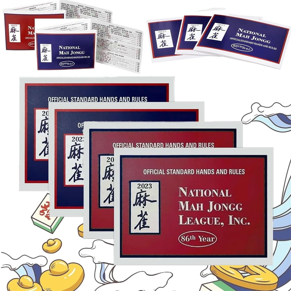 American Mahjong Cards 2023/2024 Large Print, Mahjong Tabletop Game