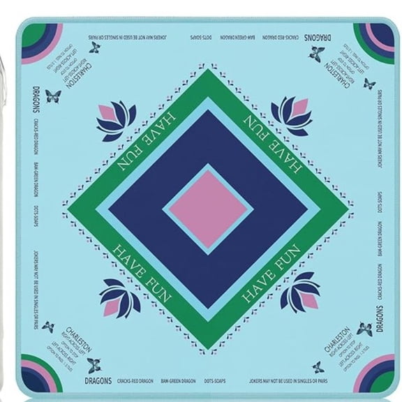 American Mahjong Mat, 31.5-inch Non-slip Noise-reducing Table Mat