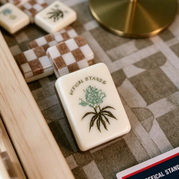 American Mahjong Set, 160Pcs Premium Acrylic Crystal Hand Rubbing Tiles, Home & Gift Complete Game Set