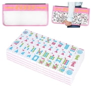 American Mahjong Set - Vibrant 166-Tile 1.2" 30mm Complete Cotton Candy Collection with PVC Mahjong Bag