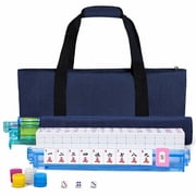 American Mahjong Set with 166 Tiles, Racks, Pushers & Travel Bag
