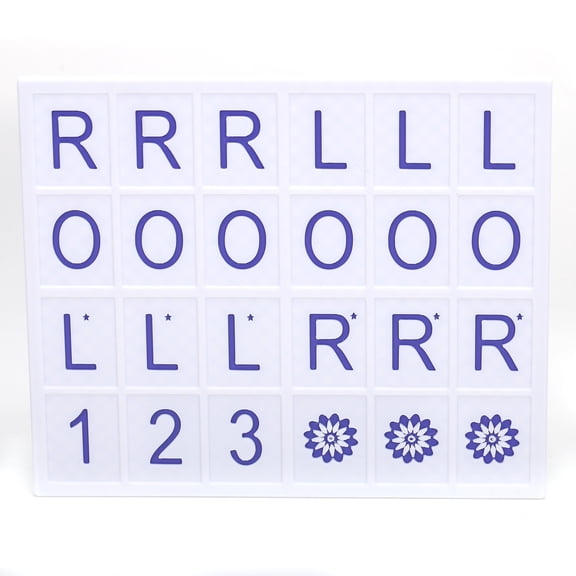 American Mahjong Solo Practice Board with R/L/O Position Markers, Portable PLA Mahjong Training Layout Board for Beginners Home Learning, White