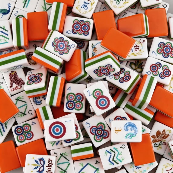 American Mahjong Tiles, 160-tile four-layer acrylic tabletop game