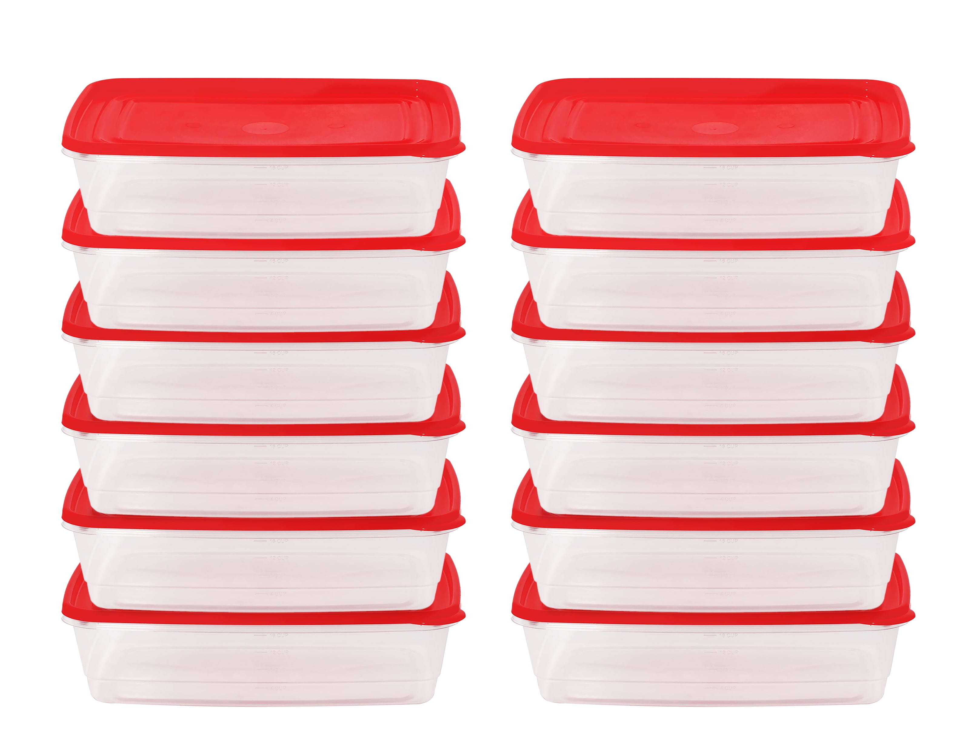 American Maid 16 Cups Food Storage Rectangle, Pack of 12