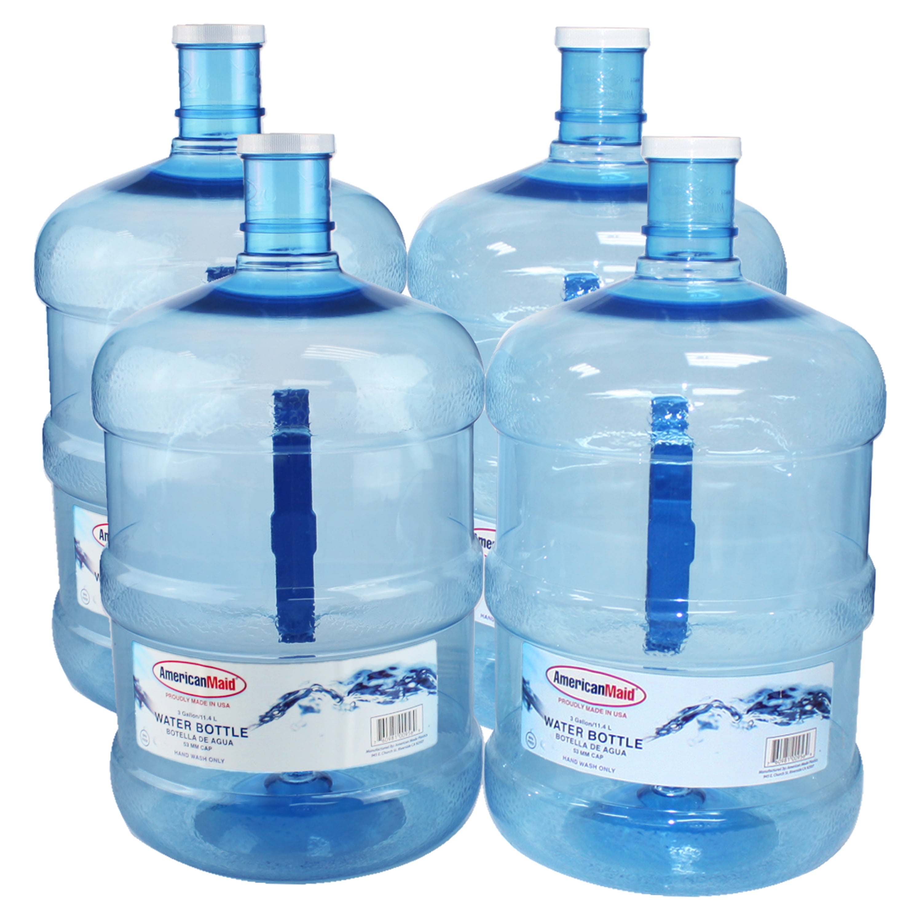 American Maid 3 Gallon Water Bottle, Pack 4 (Water Not Included) 