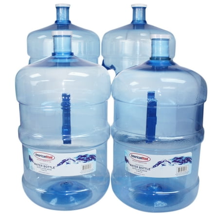 American Maid 5 Gallon/640 fl oz Water Bottle, Set of 4 (Not Filled)