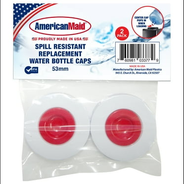 American Maid Spill Proof Caps for 5 gal Water Jug 2ct Water  53mm Temperature 39.2-95 Degrees