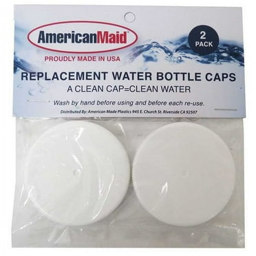American Maid Water Bottle Replacement Caps in White