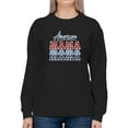 thumbnail image 1 of American Mama Banner Sweatshirt Women -Image by Shutterstock, Female Medium, 1 of 4