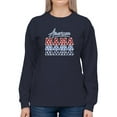 thumbnail image 1 of American Mama Banner Sweatshirt Women -Image by Shutterstock, Female XX-Large, 1 of 4