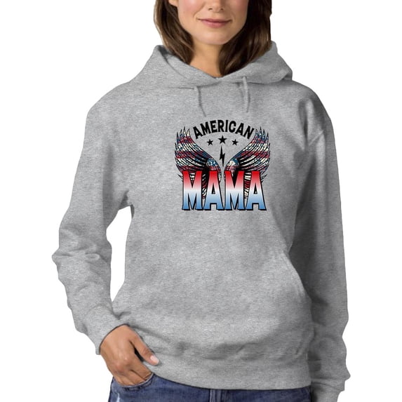 American Mama Oldschool Hoodie Women -Image by Shutterstock, Female Medium