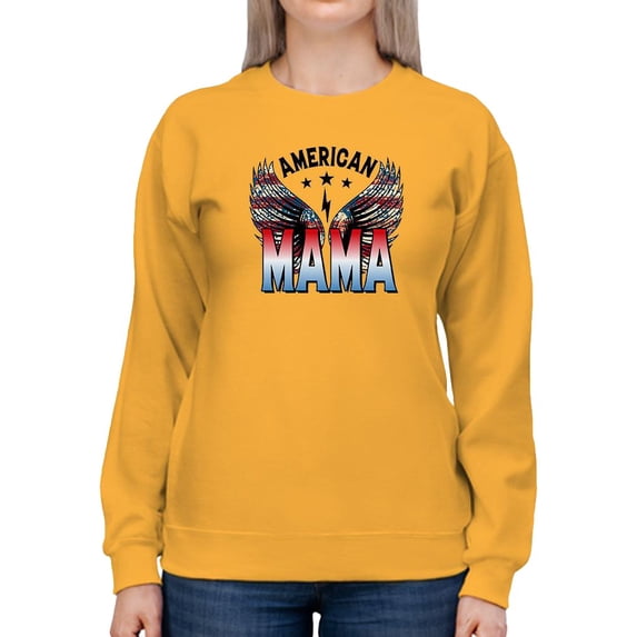 American Mama Oldschool Sweatshirt Women -Image by Shutterstock, Female 3X-Large