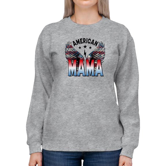 American Mama Oldschool Sweatshirt Women -Image by Shutterstock, Female Medium