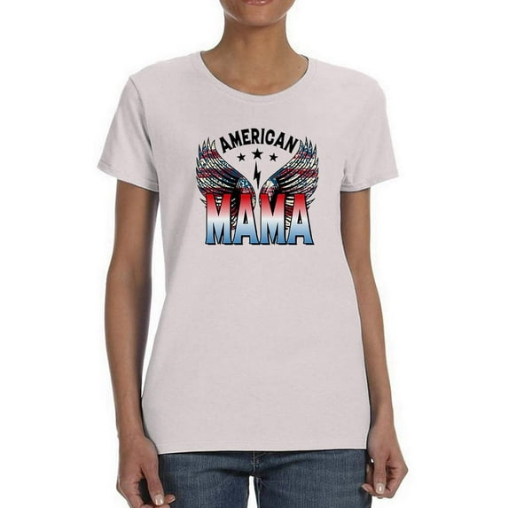 American Mama Oldschool T-Shirt Women -Image by Shutterstock, Female Small