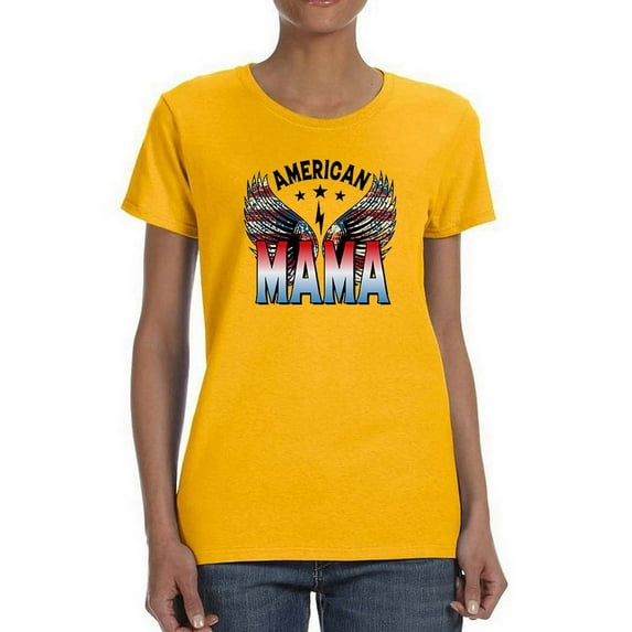 American Mama Oldschool T-Shirt Women -Image by Shutterstock, Female x-Large
