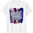 thumbnail image 1 of American Mama Patriotic Mom 4th Of July Independence Day T-Shirt, 1 of 3