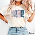 thumbnail image 1 of American Mama Shirt, Cute 4th of July Tee, Red White and Blue Bow Shirt, Patriotic USA Mom T-Shirt, Independence Day Top, 1 of 5