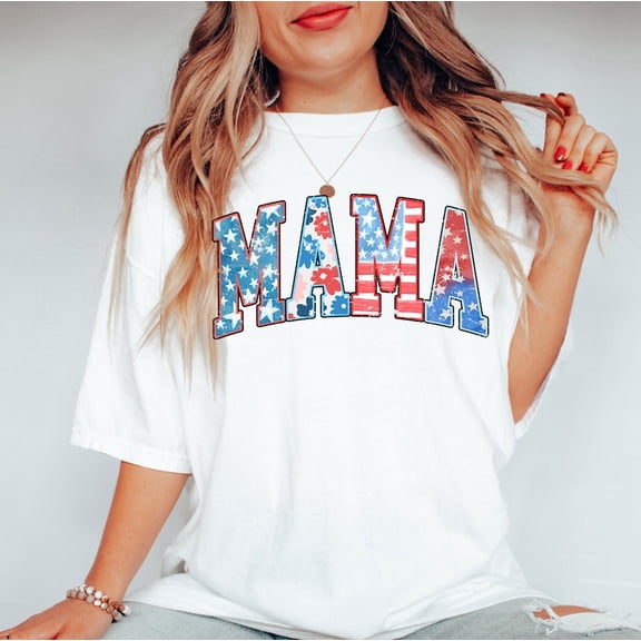 American Mama t-shirt, Mama T-Shirt, Retro Mama America tee, 4th of July T-Shirt, American Mama, Retro USA Shirt, USA Shirt