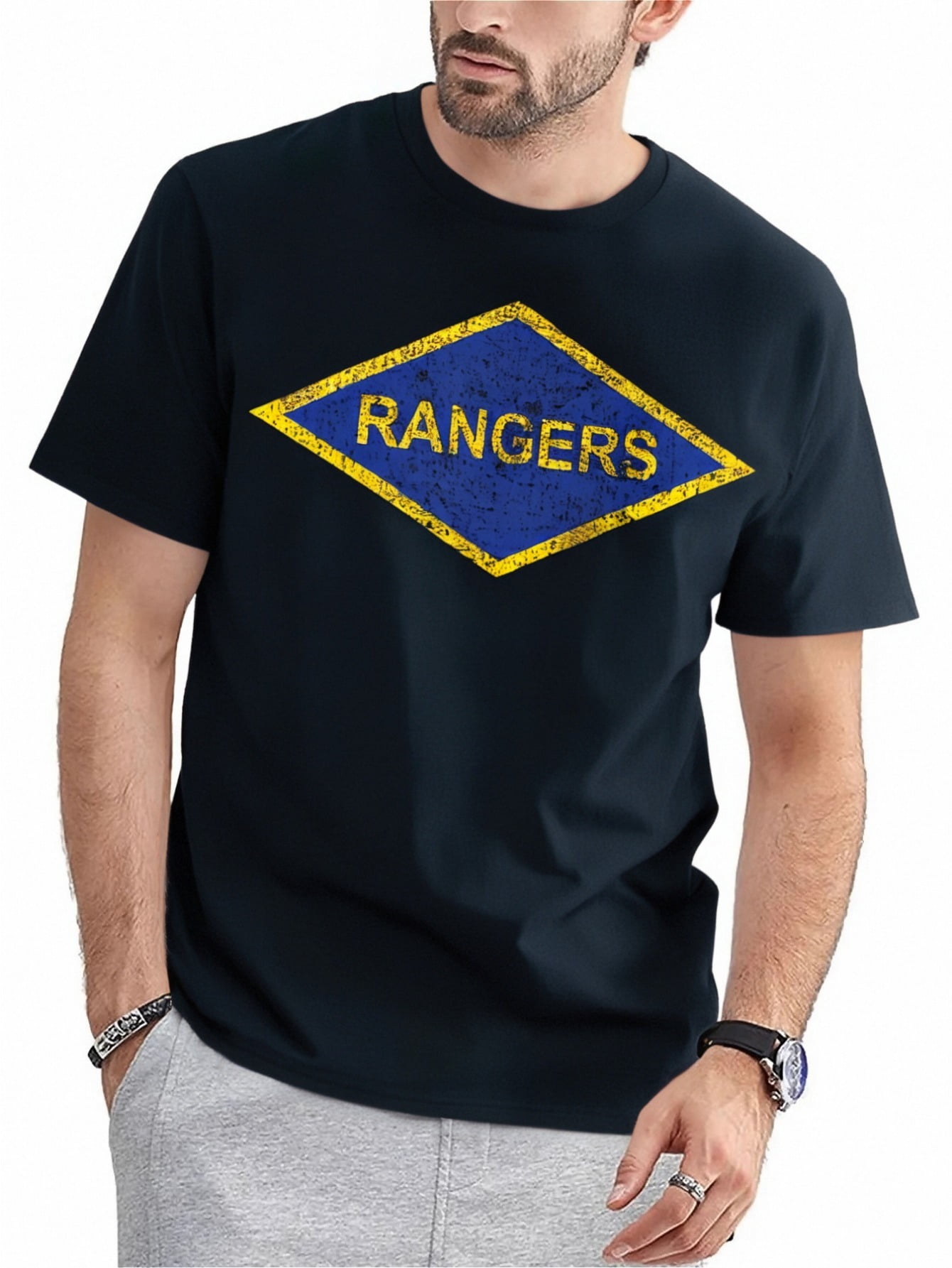 American Marauder: Ranger Diamond WWII Insignia T-Shirt, Summer Gifts ...