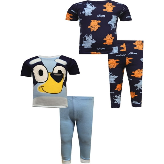 American Marketing Enterprises INC Boys Bluey and Bingo Buddies 4 Pc Cotton Pajamas (8)