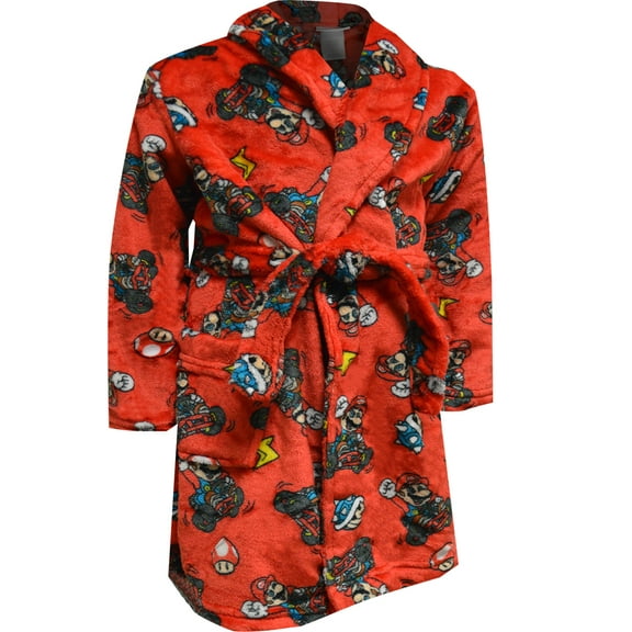 American Marketing Enterprises INC Boys Mariokart Super Mario Red Plush Robe (4)