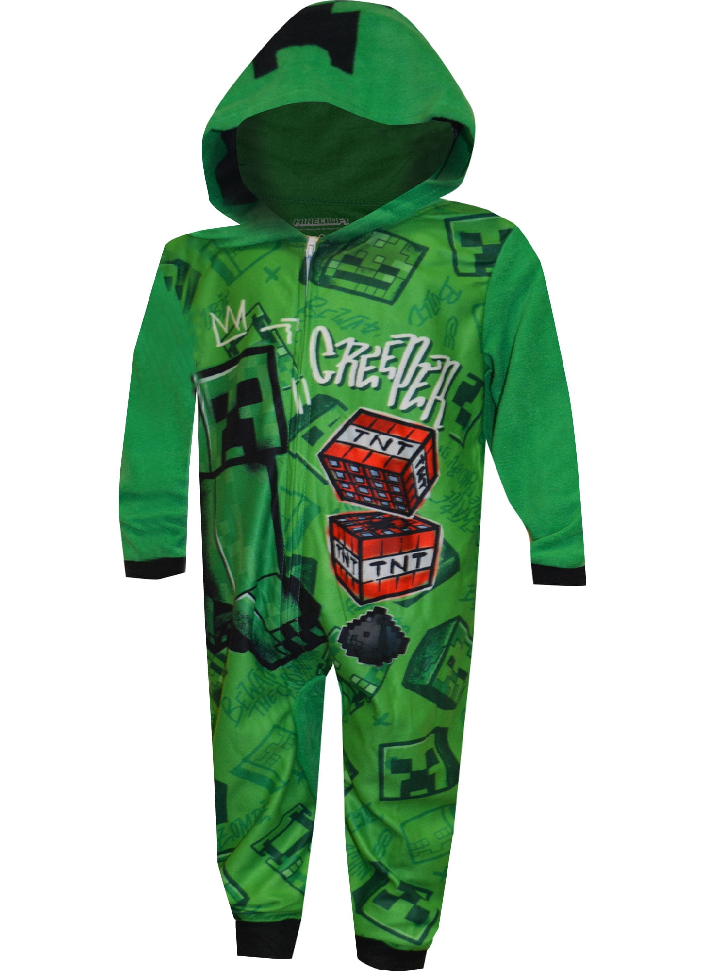 American Marketing Enterprises INC Boys Minecraft Creeper Hooded