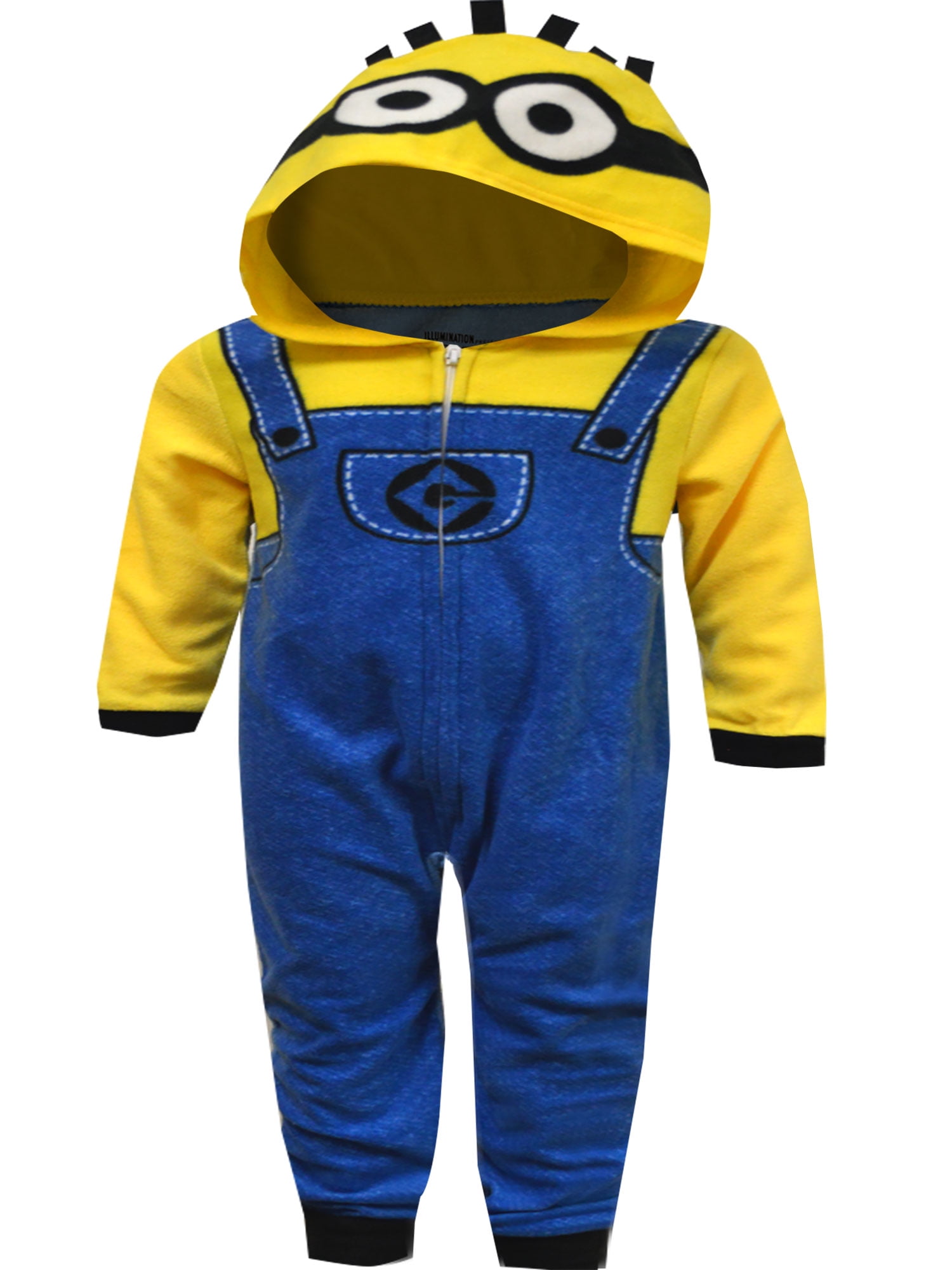 American Marketing Enterprises INC Boys Minions Hooded Blanket Sleeper Onesie Pajama (6)