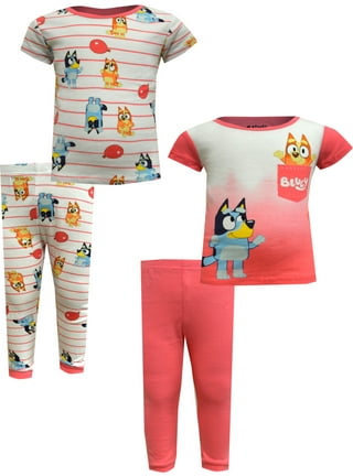 Bluey Girls Pyjamas, Bluey and Bingo PJs Set, Ages 2 to 8 Years Old