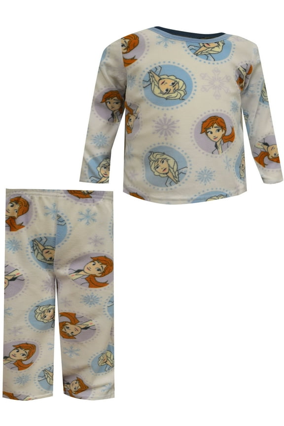 INC Girls Disney Frozen Magic Elsa and Anna Fleece Pajama (6)