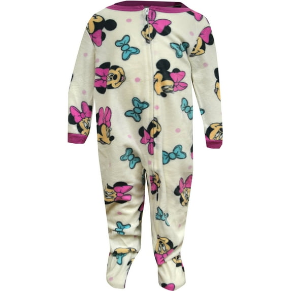 American Marketing Enterprises INC Girls Disney Minnie Mouse Footie Infant Blanket Sleeper Pajamas (18 mo)