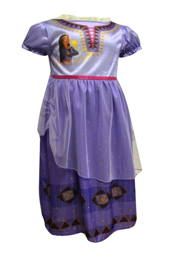 American Marketing Enterprises INC Girls Disney Wish Asha Dress Up Like A Princess Toddler Nightgown (4T)
