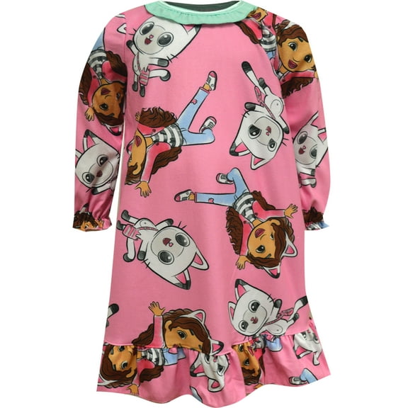 American Marketing Enterprises INC Girls Gabby's Dollhouse Flannel Traditional Toddler Nightgown (2T)