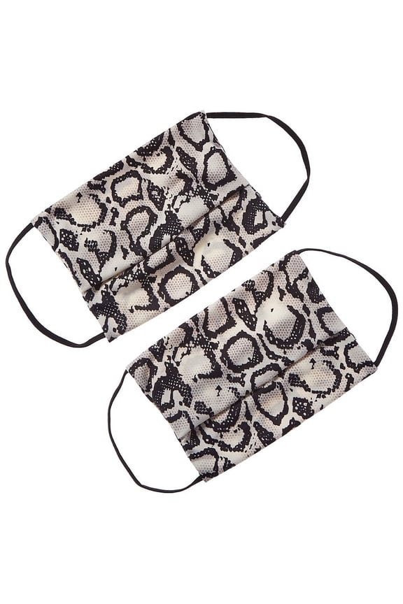 womens American Mask Project Set of 2 Cloth Face Mask, O/S, Black