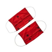 AMP womens American Mask Project Set of 2 Cloth Face Mask, O/S, Red