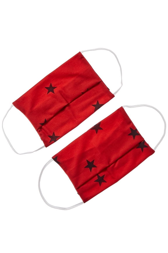 American Mask Project Set of 2 Cloth Face Mask, O/S, Red