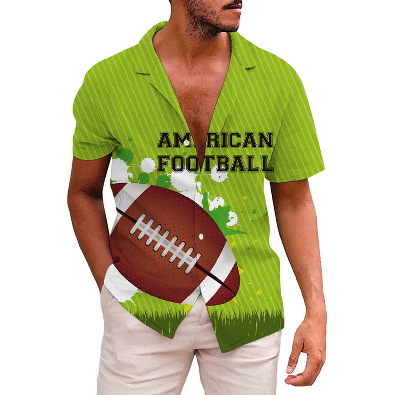 American Men's Football Fans Sports Gift Shirt Vintage Rugby Player ...