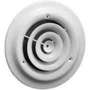 American Metal 1500W8 8" Inch White Round Steel Ceiling Diffuser Vent