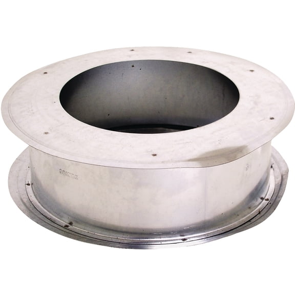 AmeriVent 5EWT Series Wall Thimble, 5-9/16 in ID x 3-1/16 in L Dimensions, 0.018 ga, Galvanized Steel