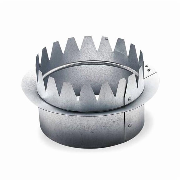Ameriflow Snap On Collar,Round,Galvanized Steel G5006C