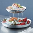 thumbnail image 1 of American Metalcraft 169 oz. Stainless Steel Double Wall Seafood Tray with Hammered Finish - 17 1/2", 1 of 2