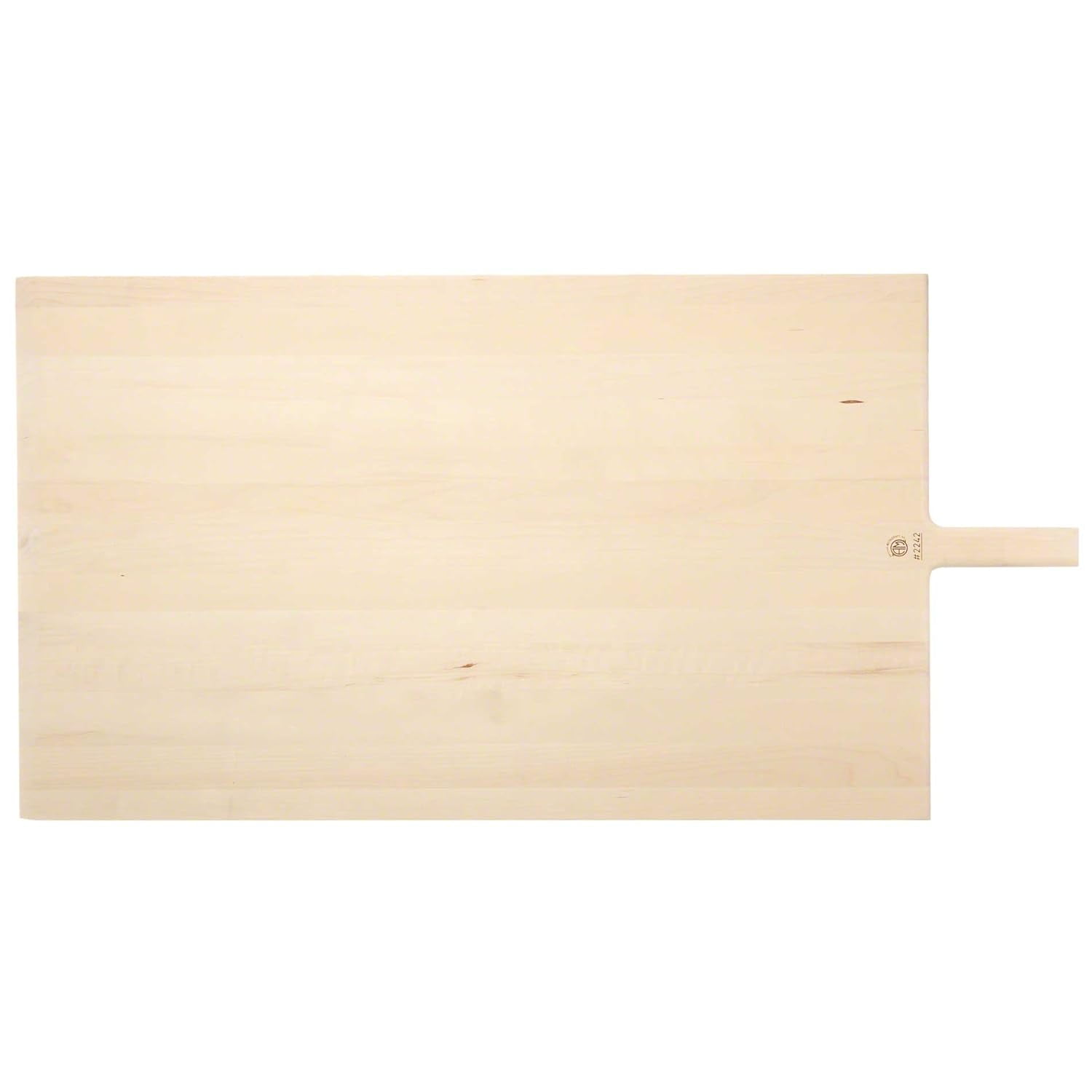 Large Rectangular Light Wood Pizza Peel with Short Handle