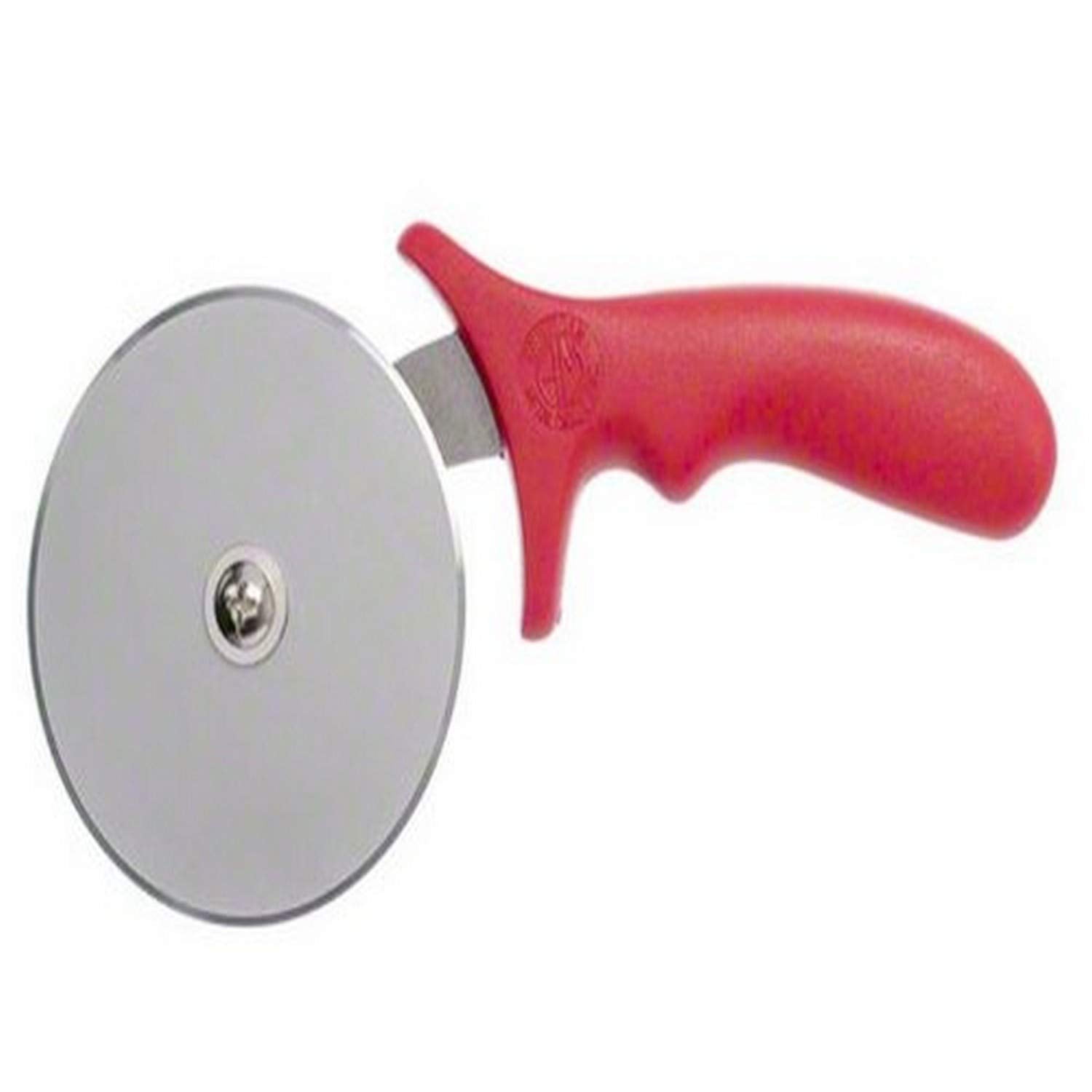 4" Stainless Steel Pizza Cutter with Red Plastic Handle