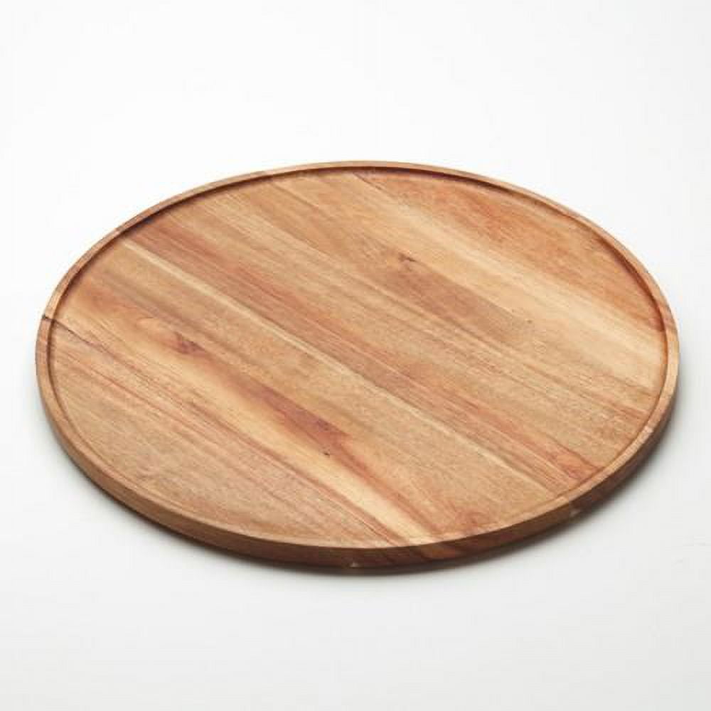 16-Inch Round Acacia Wood Serving Board